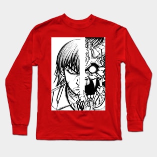 dante in black the devil may cry Long Sleeve T-Shirt